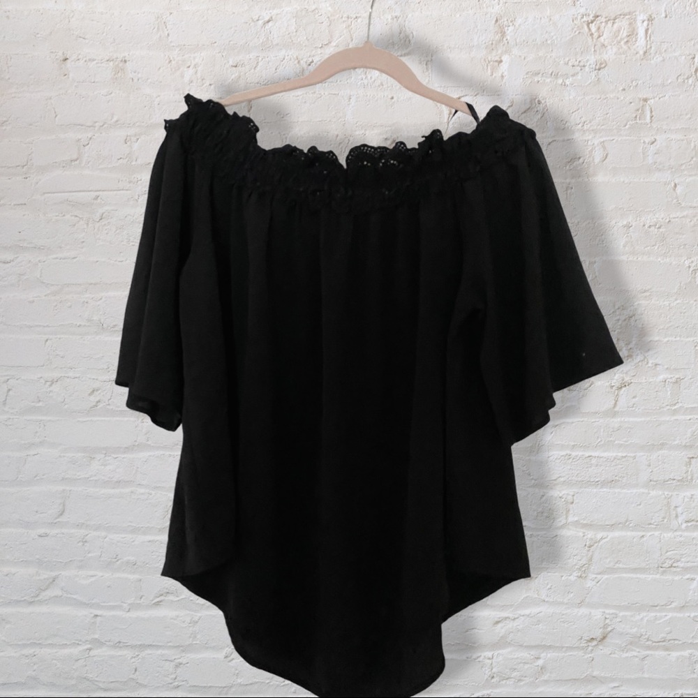 Off the shoulder blacktop